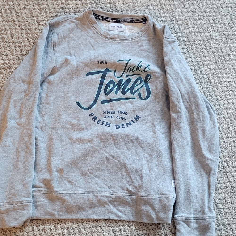 Jack & Jones Light Gray Crewneck Sweater